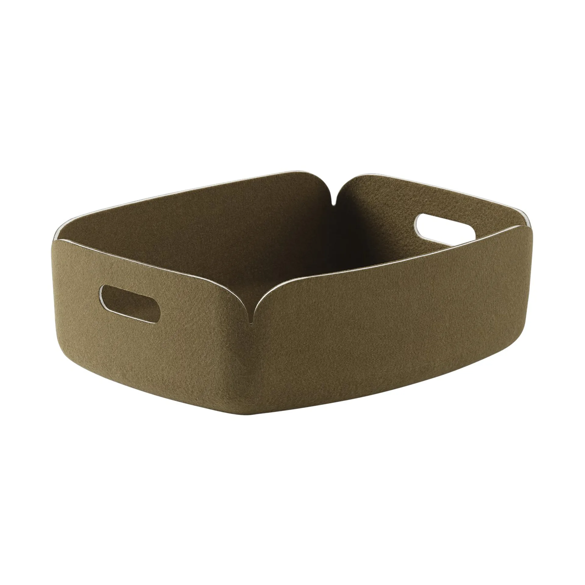 Restore tray förvaringskorg låg, Brown Green Muuto