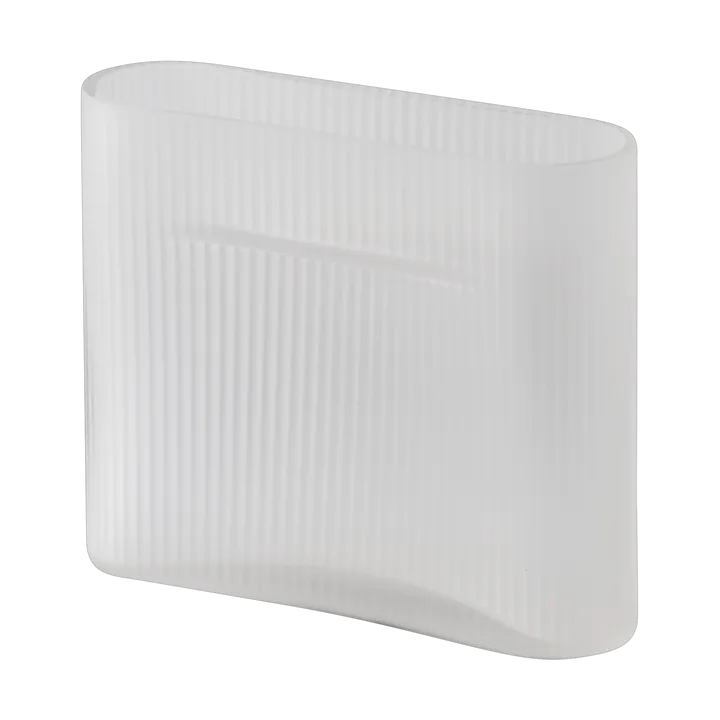Ridge vas frostat glas 16,5 cm - White - Muuto