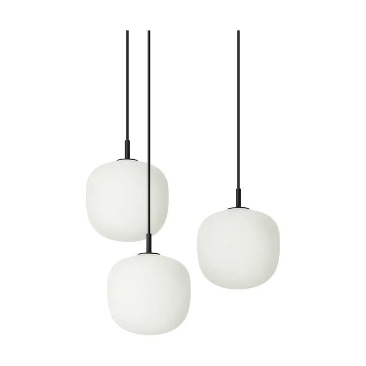 Rime Pendant Cluster 3 pendel - Black, Ø18 cm - Muuto