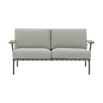 Settle 2-sits soffa - Ribbed Weave 2 Dark green - Muuto