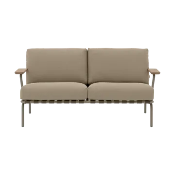 Settle 2-sits soffa - Ribbed Weave 5 Taupe - Muuto