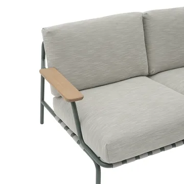 Settle 3-sits soffa - Ribbed Weave 2 Dark green - Muuto