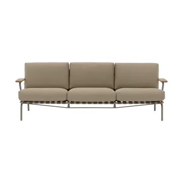 Settle 3-sits soffa - Ribbed Weave 5 Taupe - Muuto