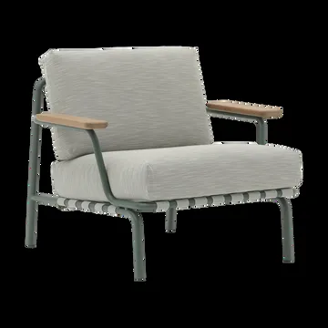 Settle Lounge Chair loungefåtölj - Ribbed Weave 2 Dark green - Muuto