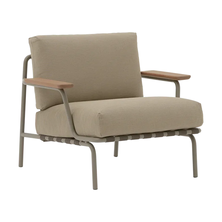 Settle Lounge Chair loungefåtölj - Ribbed Weave 5 Taupe - Muuto