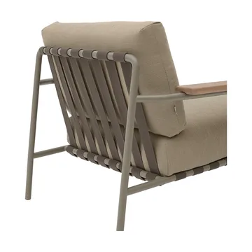 Settle Lounge Chair loungefåtölj - Ribbed Weave 5 Taupe - Muuto