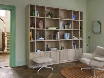Stacked förvaringssystem bokhylla konfiguration 1 - Oak - Muuto