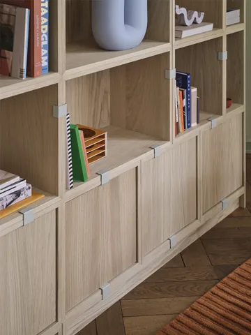 Stacked förvaringssystem bokhylla konfiguration 1 - Oak - Muuto