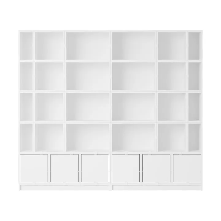 Stacked förvaringssystem bokhylla konfiguration 1 - White - Muuto