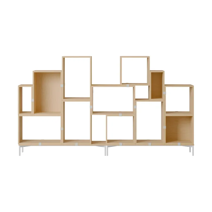 Stacked förvaringssystem bokhylla konfiguration 3 - Ek - Muuto