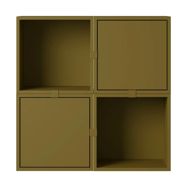 Stacked förvaringssystem hall konfiguration 4 - Brown green - Muuto