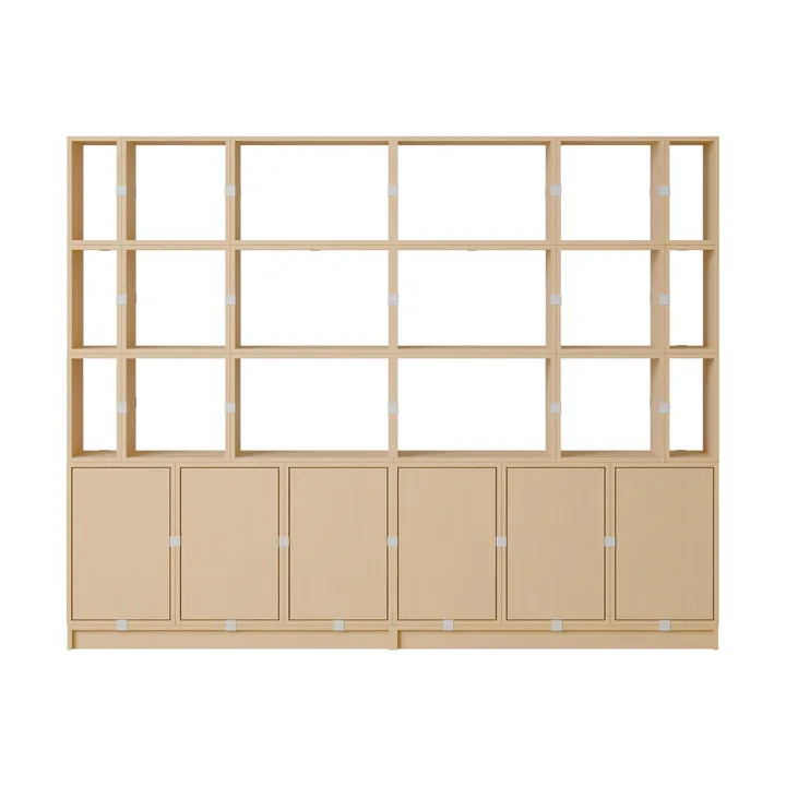 Stacked förvaringssystem kontor konfiguration 2 - Ek - Muuto