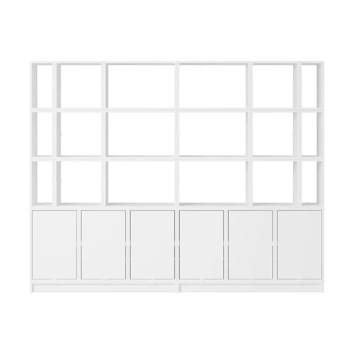 Stacked förvaringssystem kontor konfiguration 2 - White - Muuto