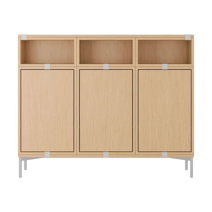 Stacked förvaringssystem Sideboard Configuration 3 - Oak - Muuto