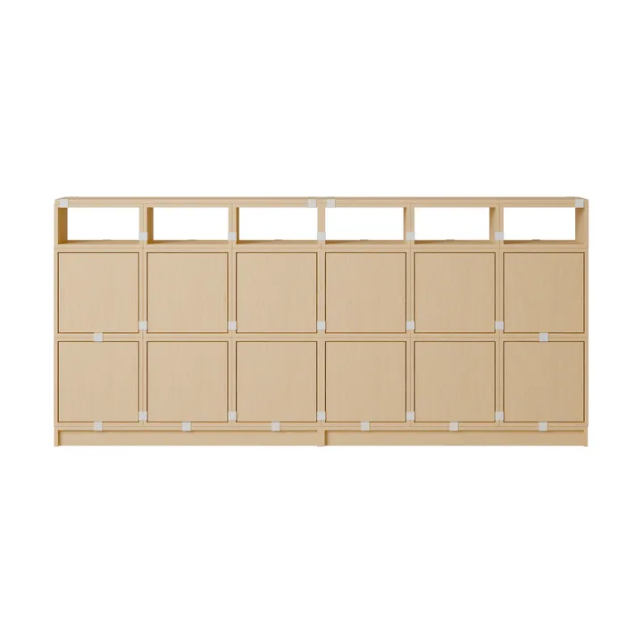 Stacked förvaringssystem sideboard konfiguration 1 - Ek - Muuto