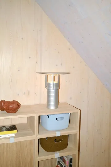 Stacked förvaringssystem small med ryggskiva - Oak - Muuto