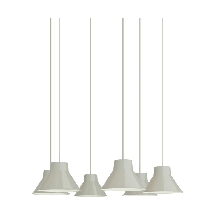 Top Pendant Cluster 6 pendel - Grey, Ø21 cm - Muuto