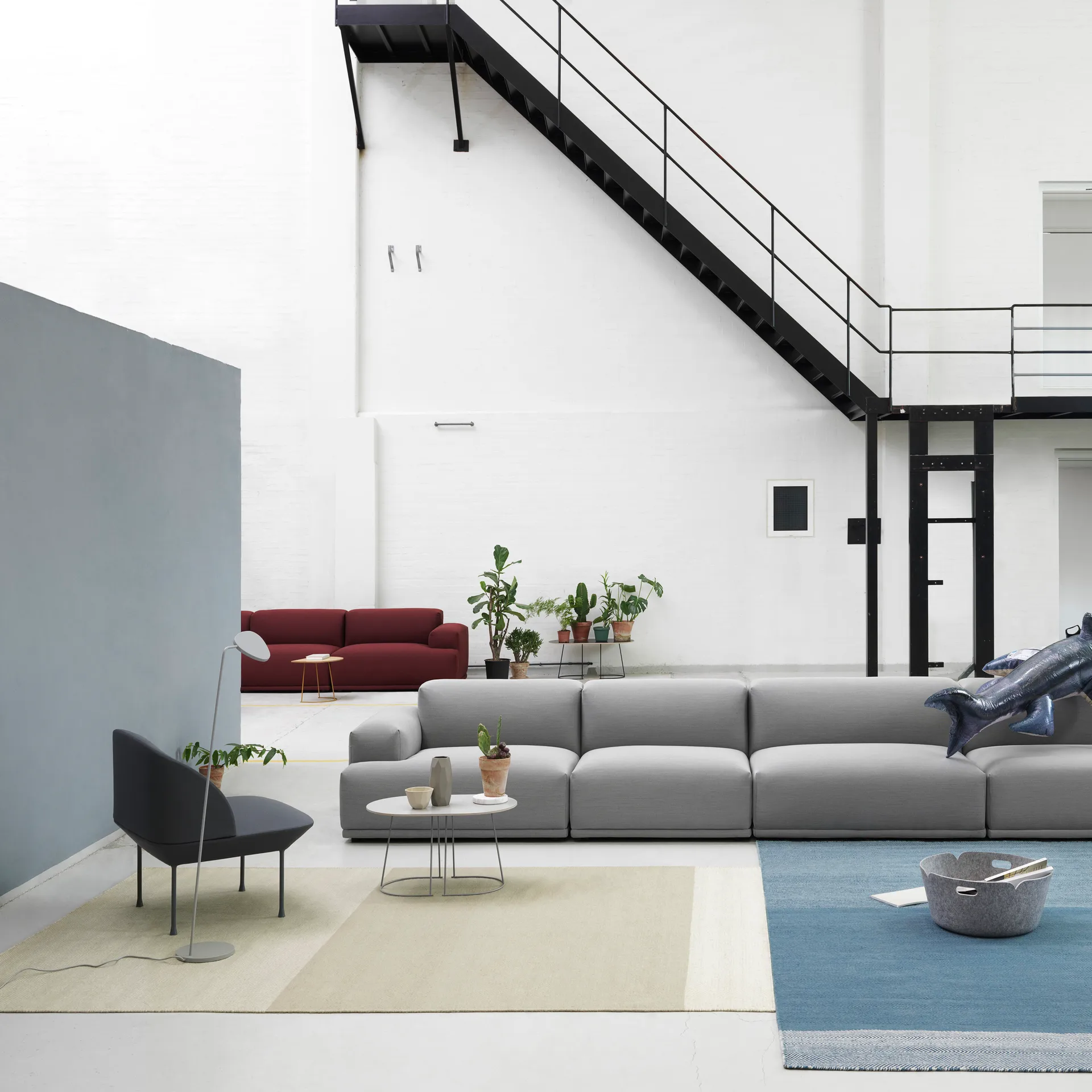 Varjo matta 170x240 cm, blå Muuto