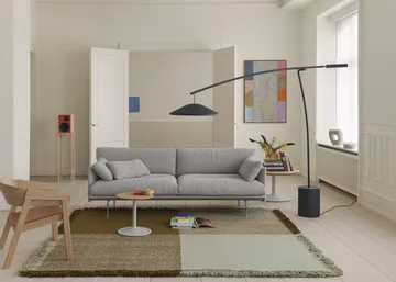 Verso ullmatta - Cool grey-dark brown, 258x258 cm - Muuto