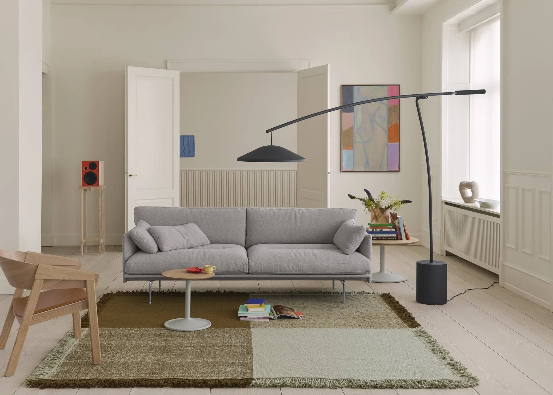 Verso ullmatta, Pale green-warm brown, 258x258 cm Muuto