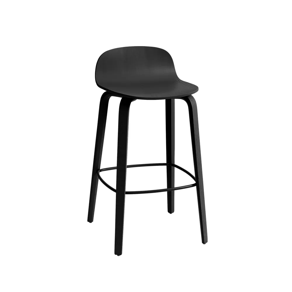 Visu barstol 65 cm, Black-Black Muuto