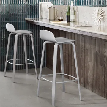 Visu barstol 65 cm - White-Oak - Muuto