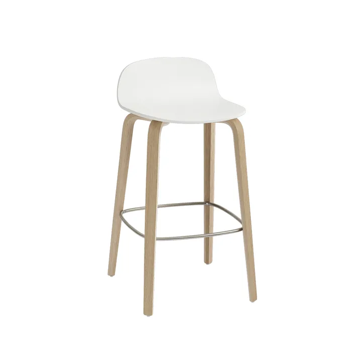 Visu barstol 65 cm - White-Oak - Muuto