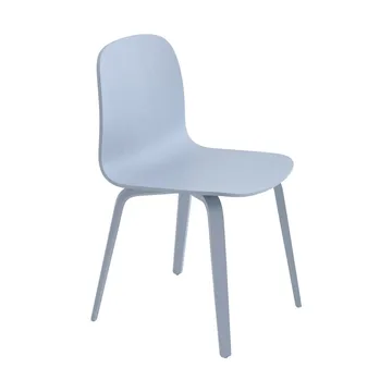 Visu stol träbas - Light blue - Muuto