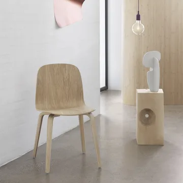 Visu stol träbas - Oak - Muuto