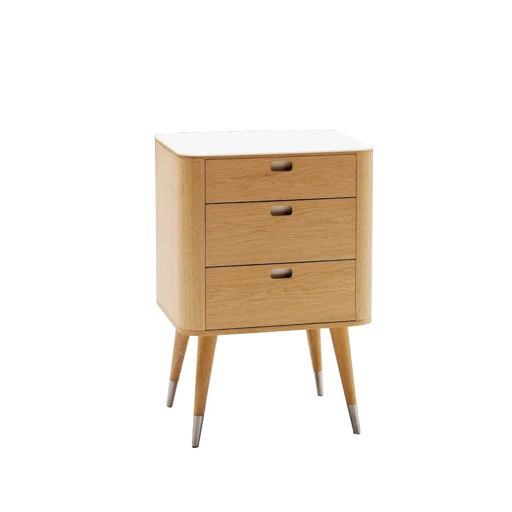 AK 2410 byrå, ek olja, corian topp, 3 lådor Naver Collection