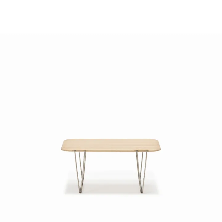 AK 825 soffbord - ask olja, rostfritt stålstativ - Naver Collection