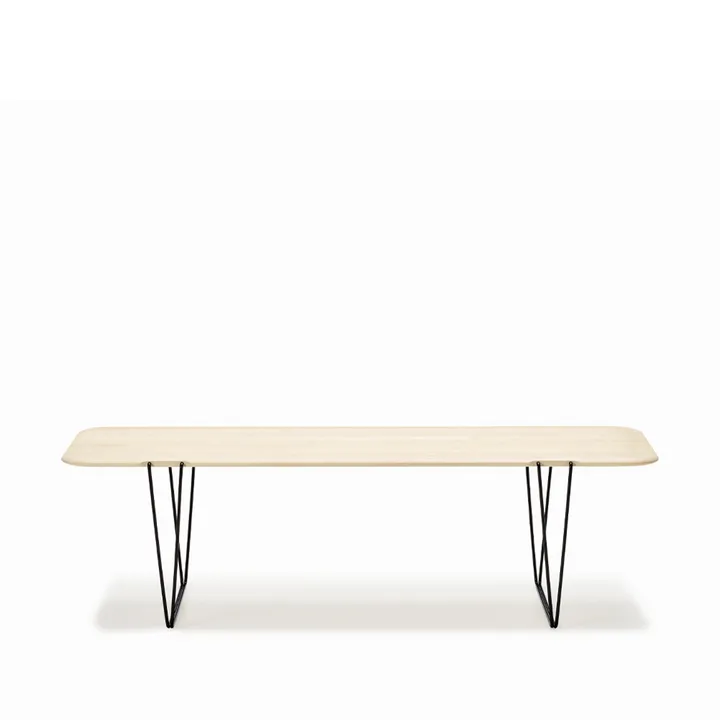 AK 830 soffbord - ask olja, svart stativ - Naver Collection