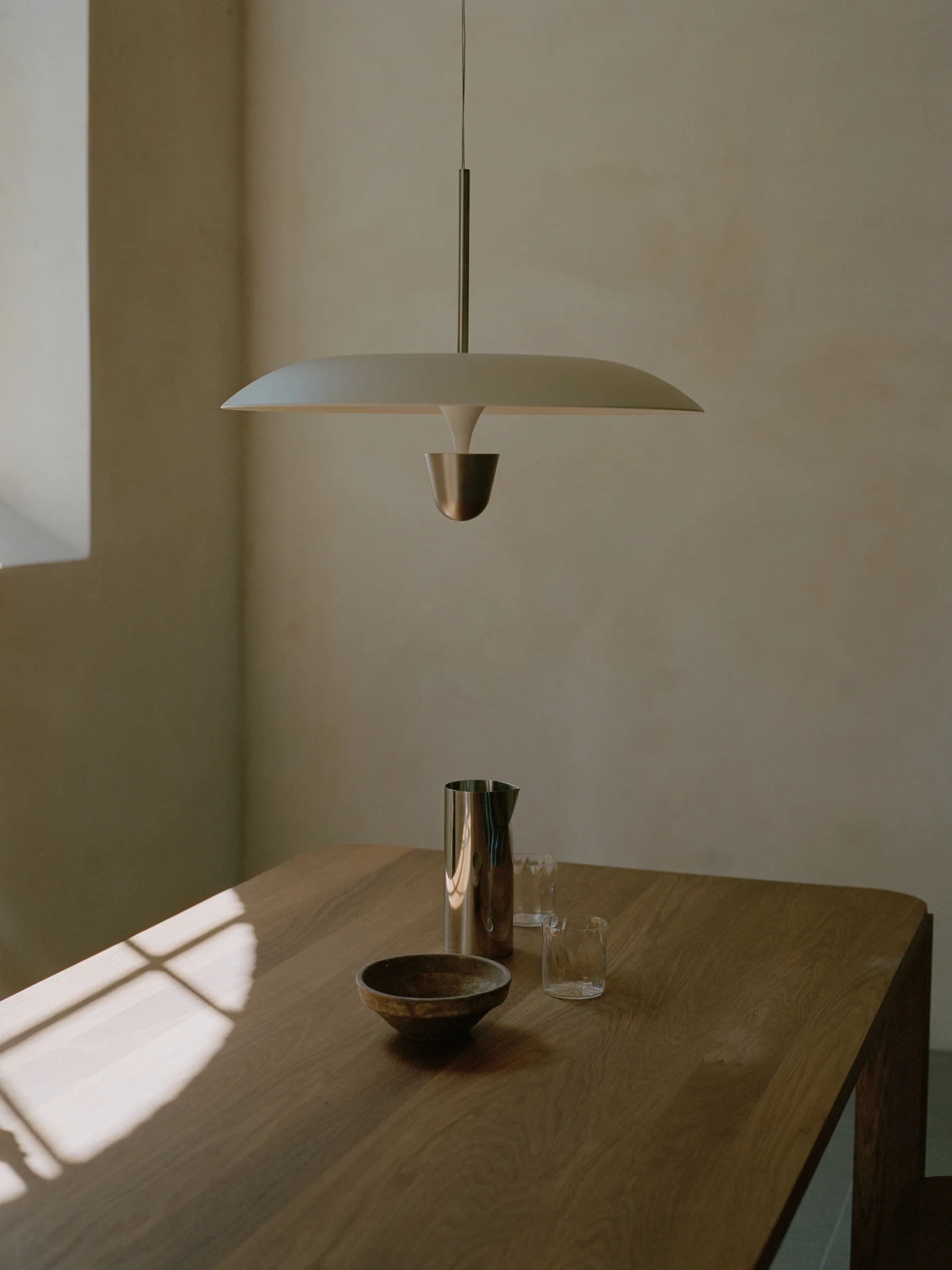 Kantarell pendel Ø55 cm, Nickel Plated New Works