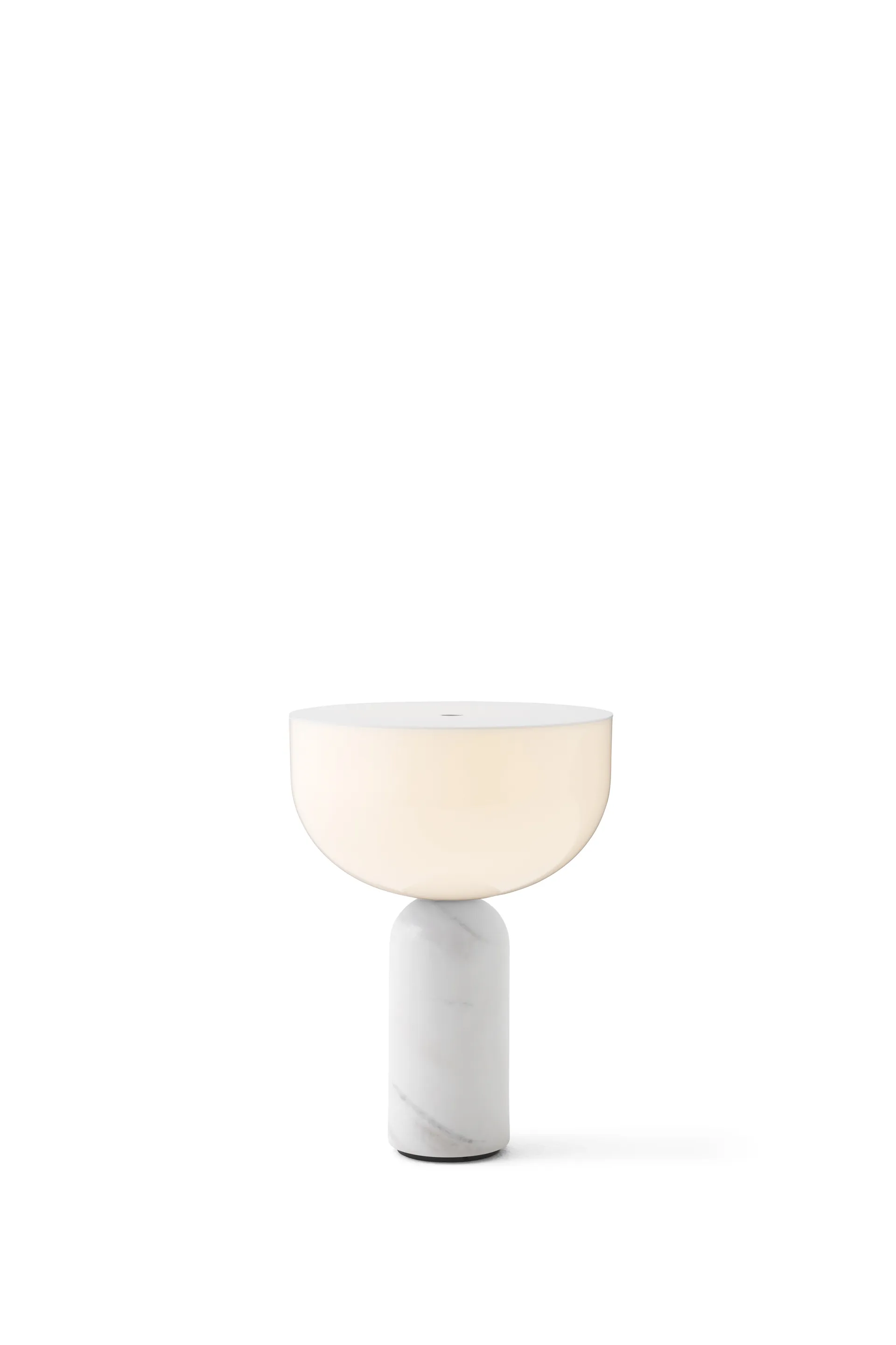 Kizu portable bordslampa, White marble New Works