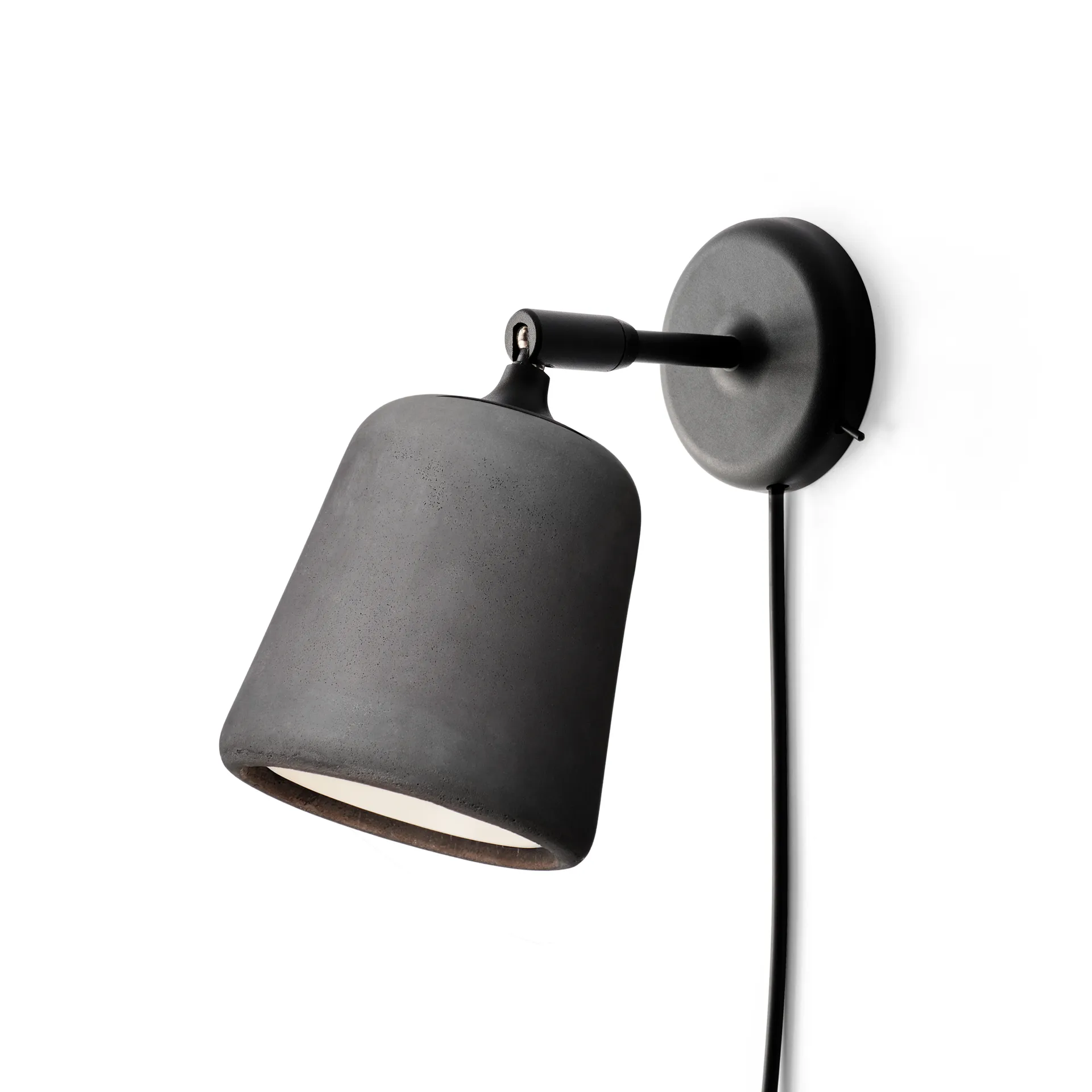 Material vägglampa, Dark grey concrete New Works