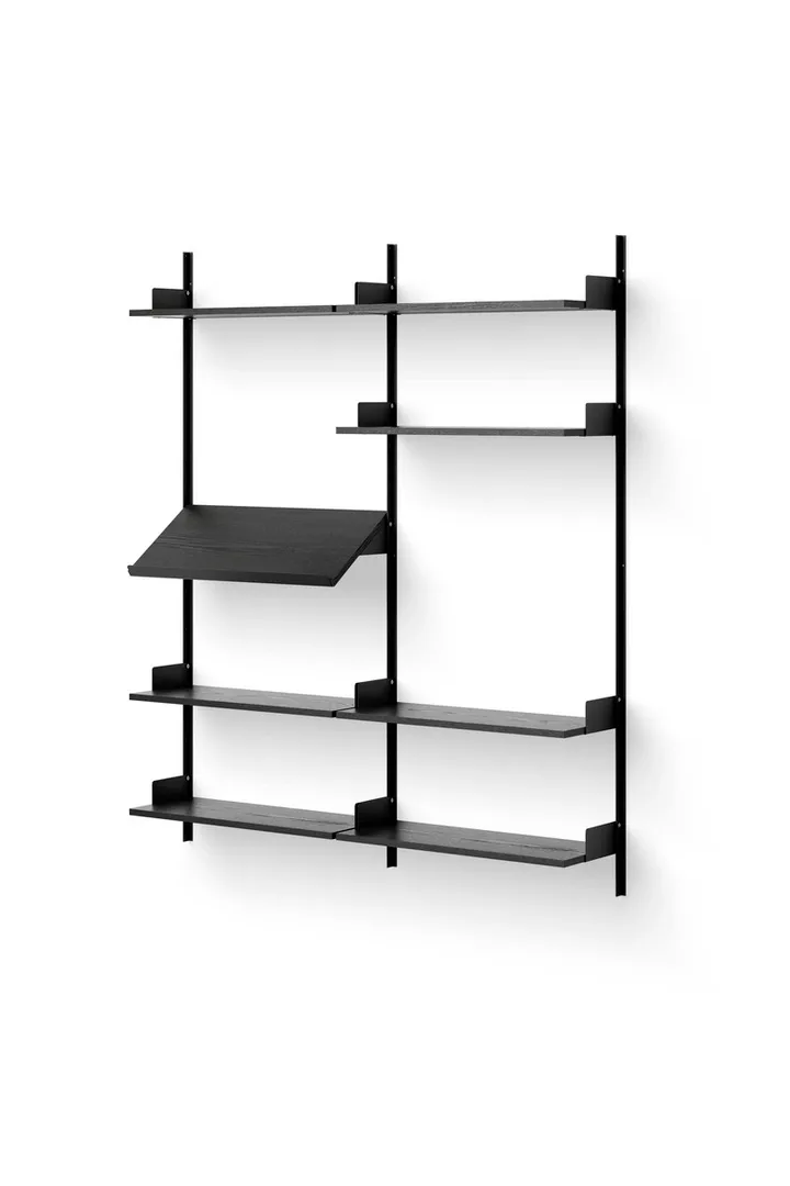 New Works Living hylla 190 cm svart ask - New Works