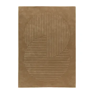 Levels Circles ullmatta - Beige, 170x240 cm - NJRD