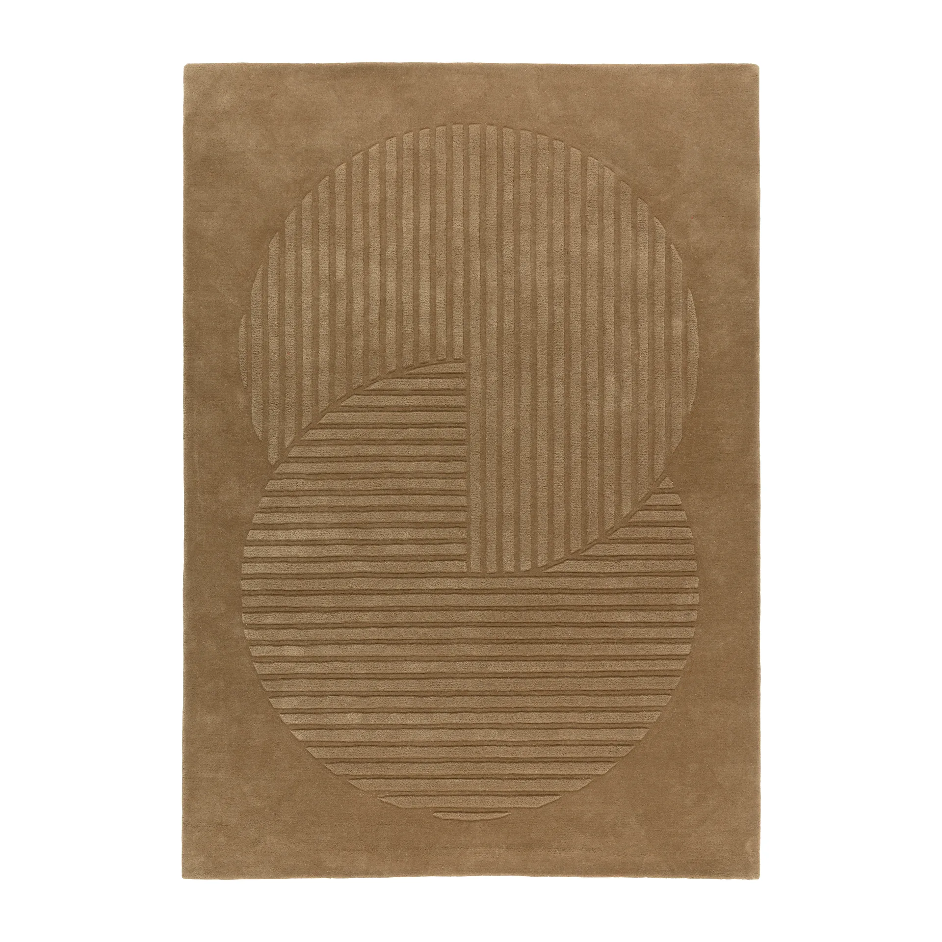 Levels Circles ullmatta, Beige, 200x300 cm NJRD