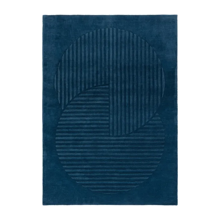 Levels Circles ullmatta - Blå, 170x240 cm - NJRD