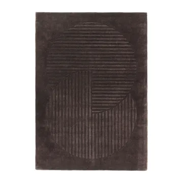 Levels Circles ullmatta - Brun, 170x240 cm - NJRD