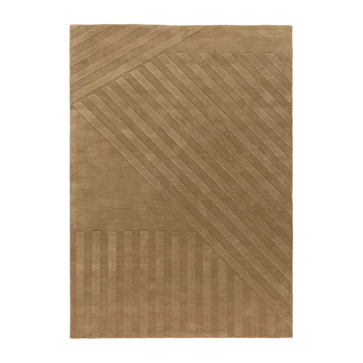 Levels Stripes ullmatta - Beige, 170x240 cm - NJRD