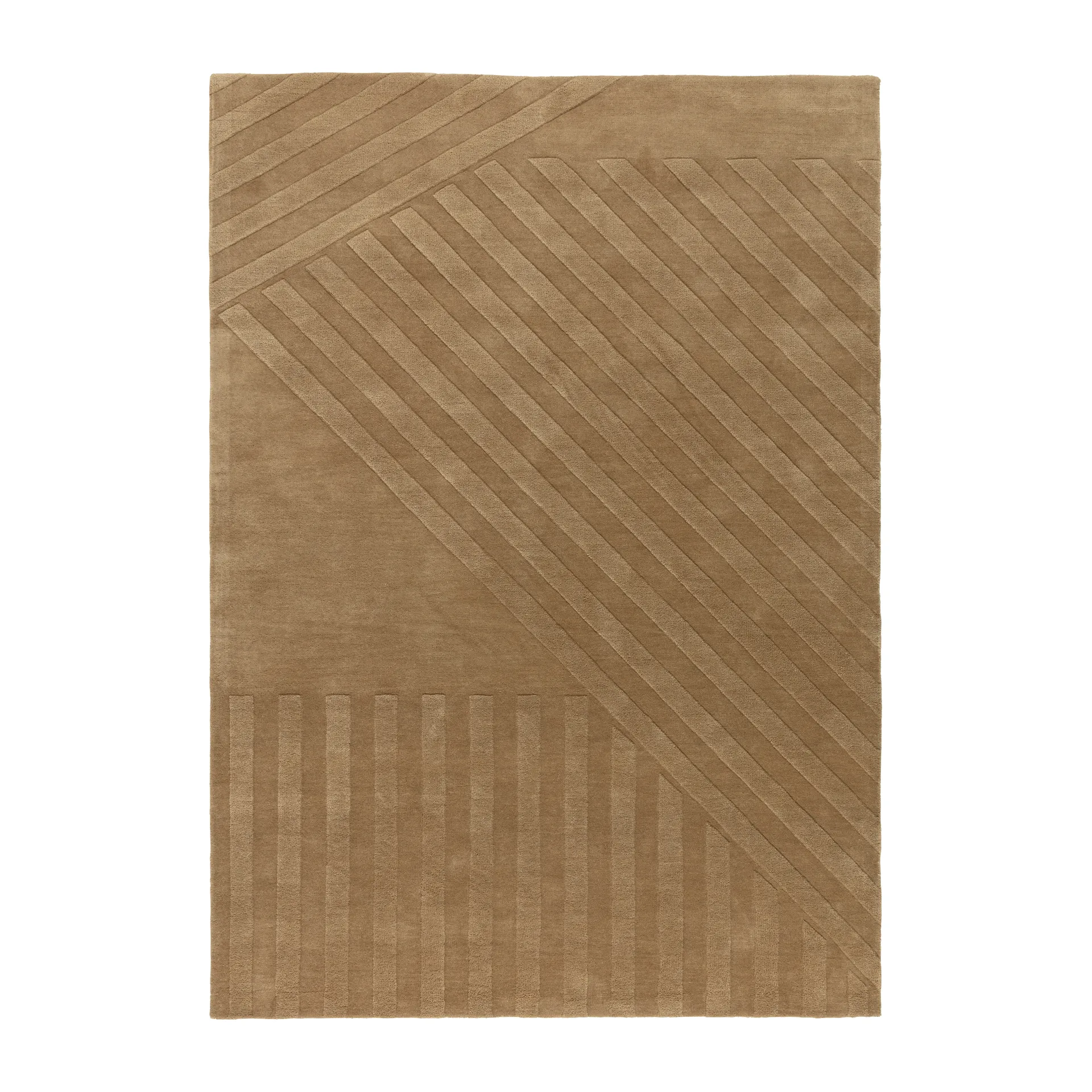Levels Stripes ullmatta, Beige, 200x300 cm NJRD
