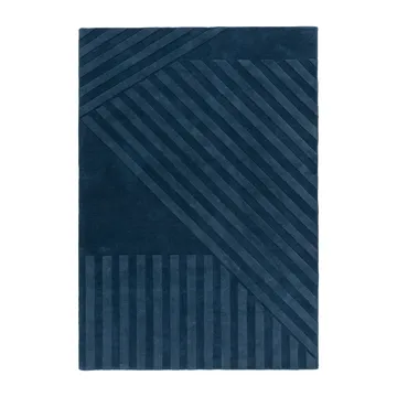 Levels Stripes ullmatta - Blå, 200x300 cm - NJRD