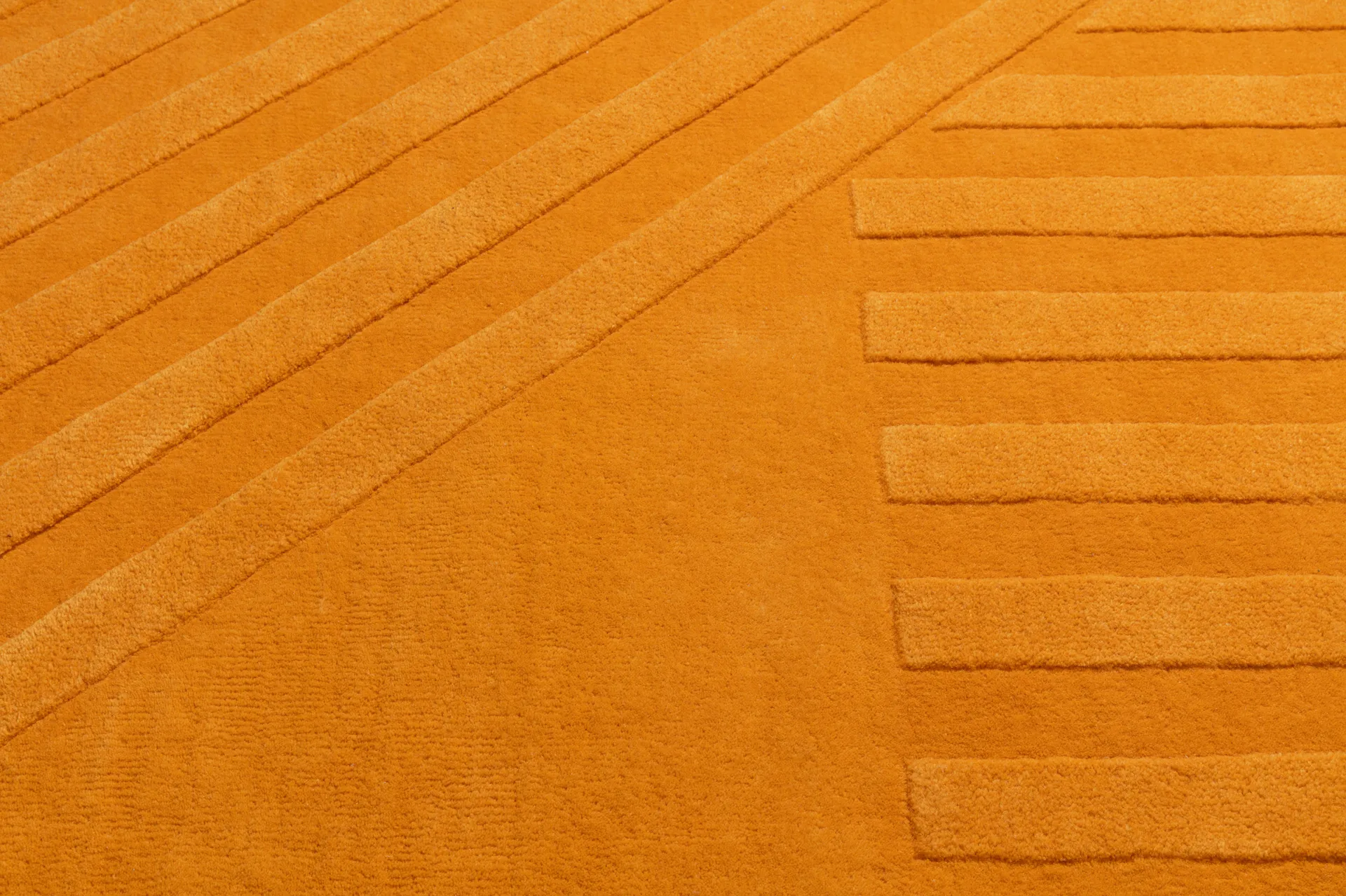 Levels Stripes ullmatta, Gul, 170x240 cm NJRD