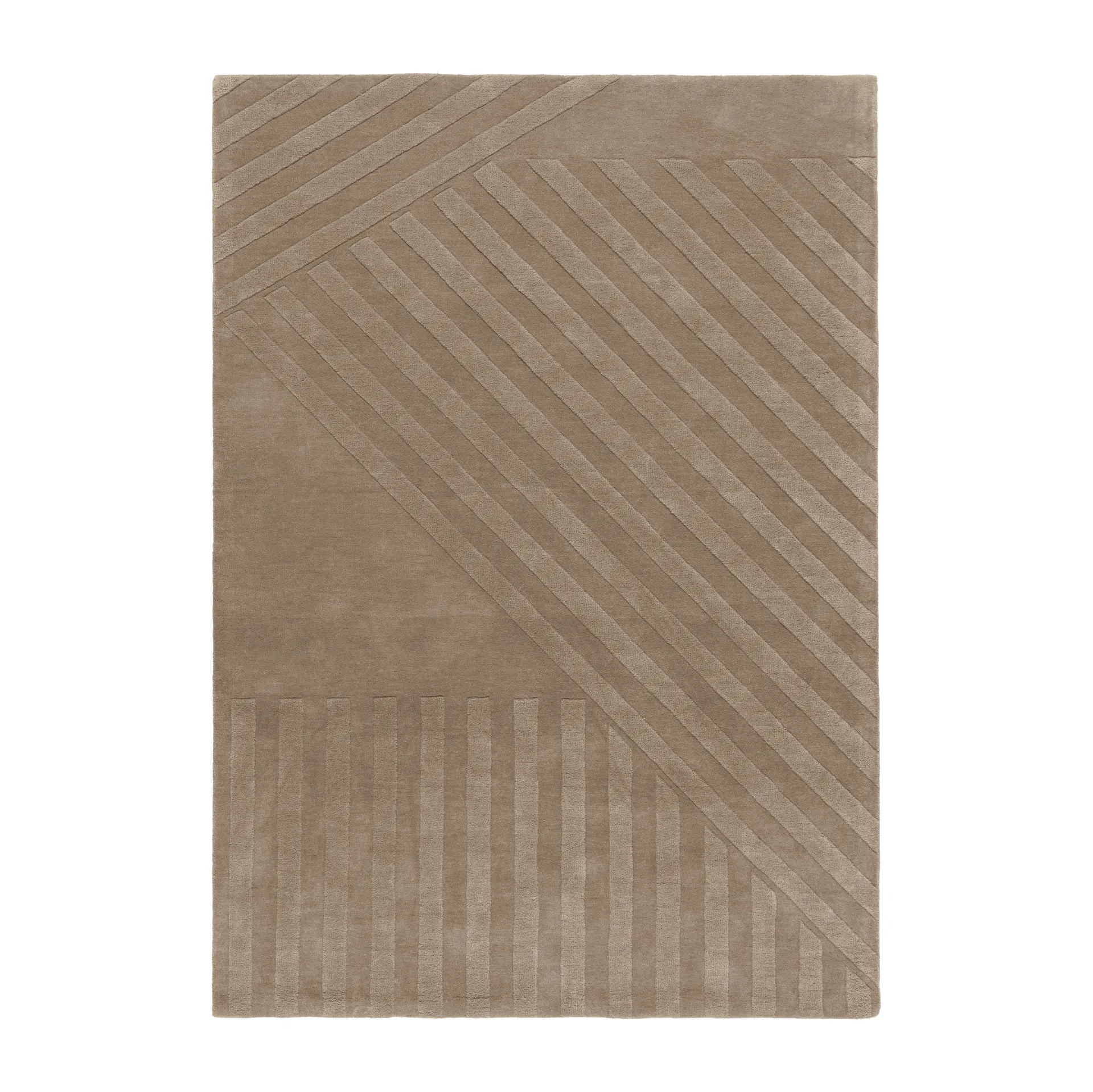 Levels Stripes ullmatta, Mullvad, 170x240 cm NJRD