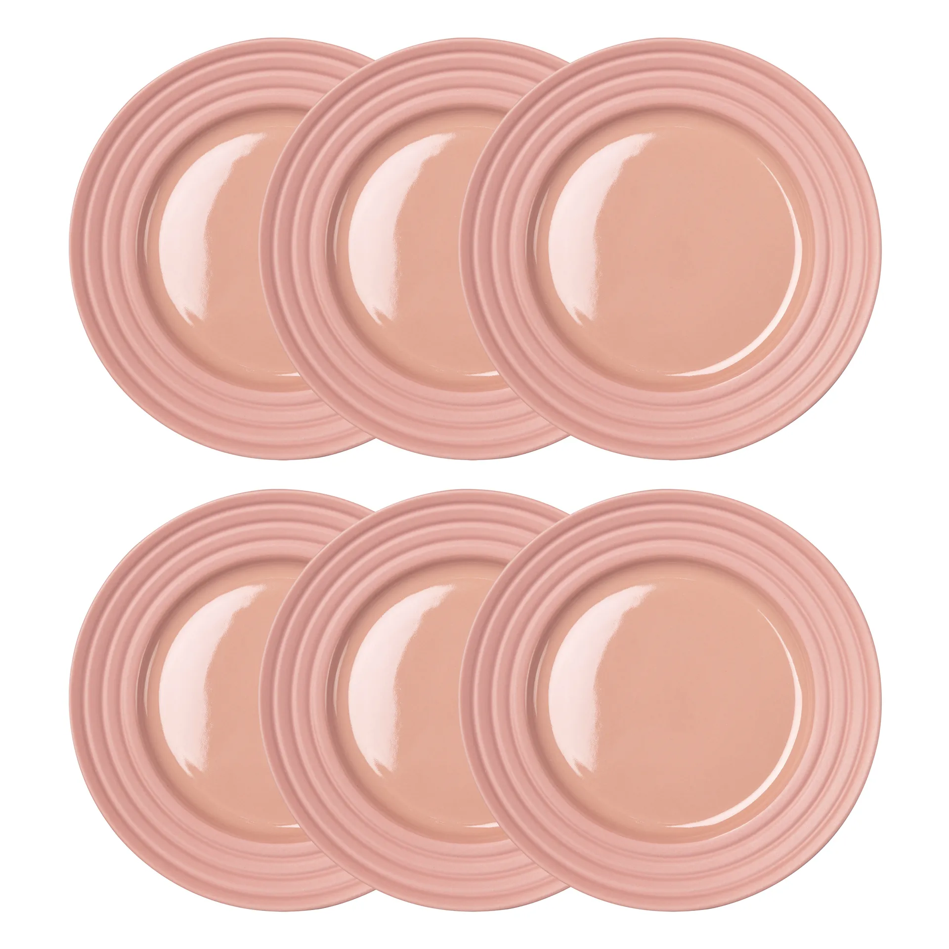 Lines assiett Ø21 cm 6-pack, Rosa NJRD
