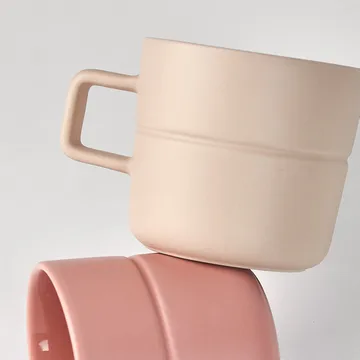 Lines mugg 50 cl 2-pack - Beige - NJRD