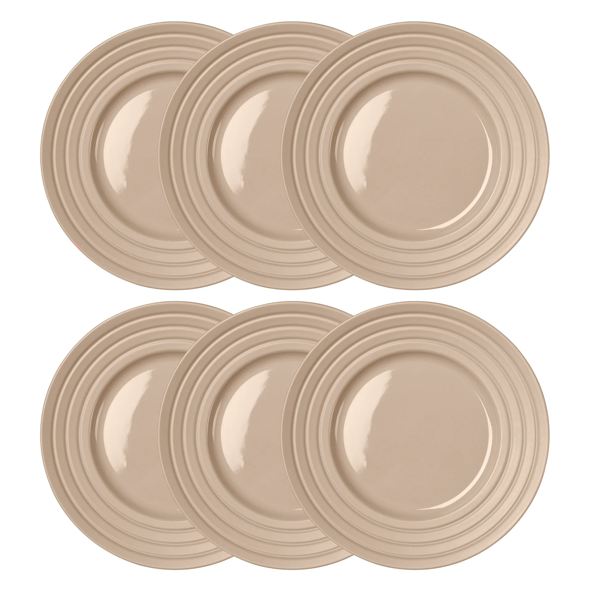 Lines tallrik Ø27 cm 6-pack, Beige NJRD