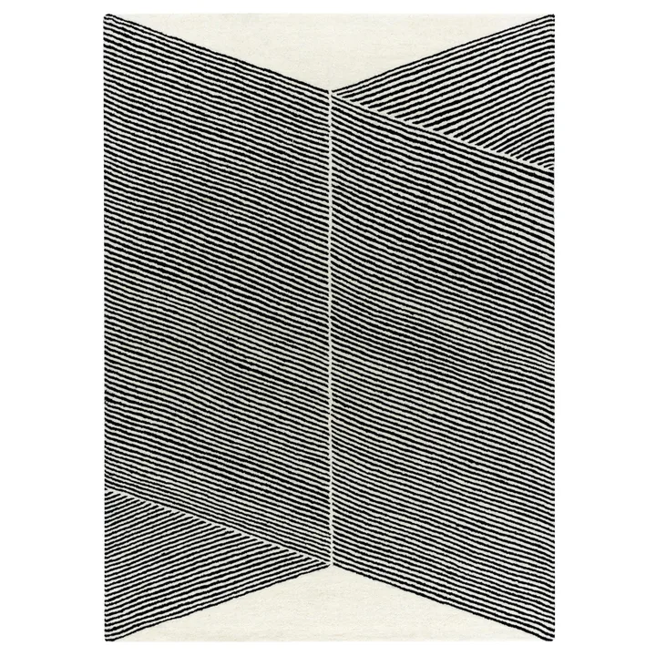 Rectangles ullmatta naturvit - 200x300 cm - NJRD