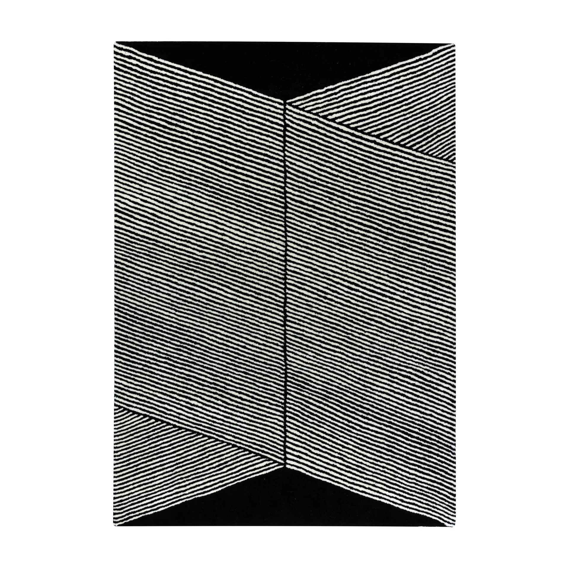 Rectangles ullmatta svart, 170x240 cm NJRD